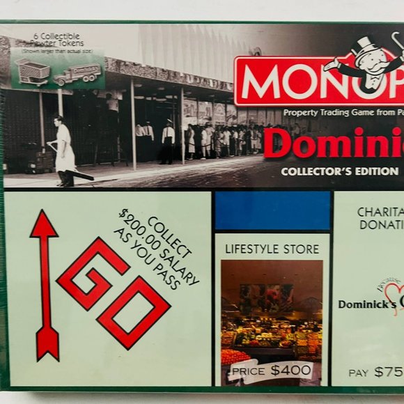 Vintage Monopoly‎ Dominick's Collector's Edition Board Game Hasbro Sealed - Picture 3 of 7